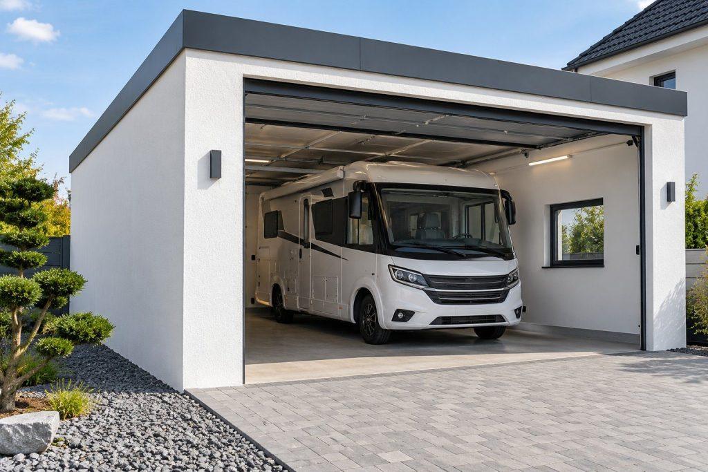 Wohnmobilgaragen mit ausreichend Höhe und Breite fürs Reisemobil — IGCP GmbH
